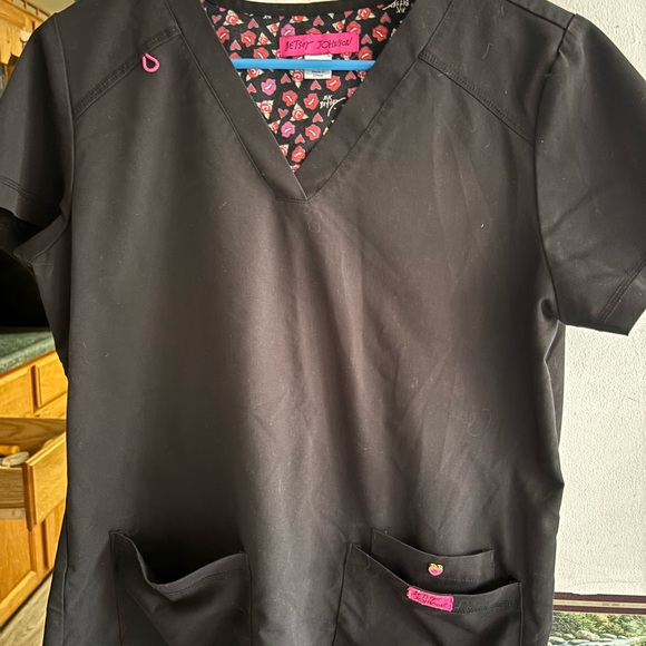 Betsey Johnson Other - Betsey Johnson Black Scrub set medium
